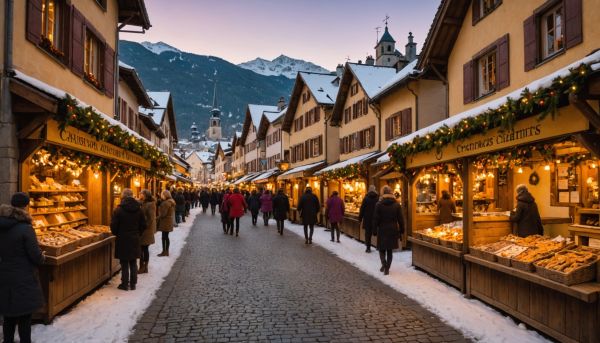 Le marché de Noël traditionnel de Chambéry