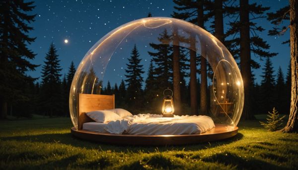 Passez une nuit insolite dans une bulle transparente
